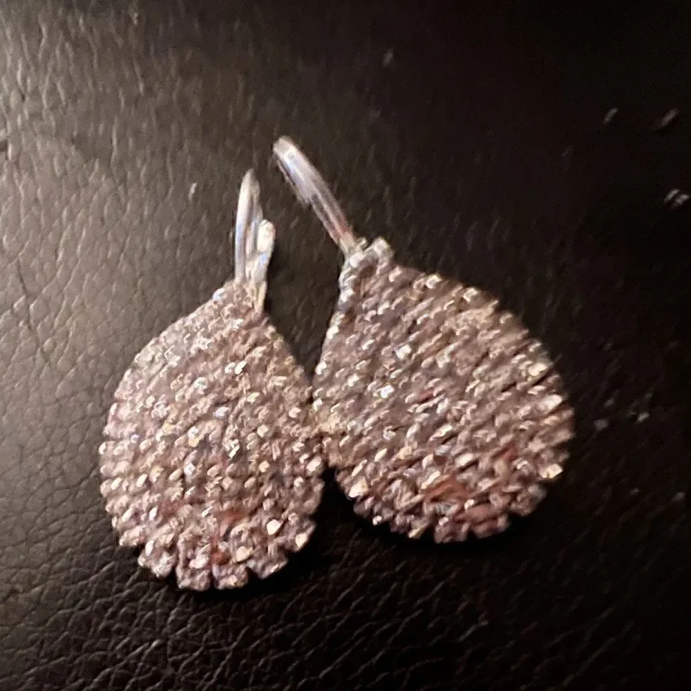 🔷 Swarovski New Stunning Crystal teardrop silver earrings 🔷